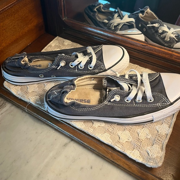 CONVERSE All Star Low Women's Cut Sneakers in Denim Blue Women's Size 8 - Picture 2 of 5